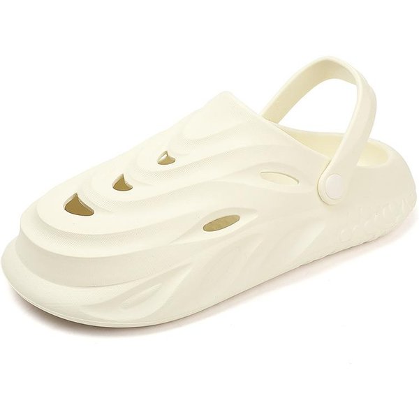 Zapatillas Ligeras Para Hombre 2024 Verano Zapatos De Chef Para Hombre Sandalias De Plataforma Para Wading Al Aire Libre Zapatillas Deportivas Suaves Antideslizantes Para Hombre 36-37 Blanco-image