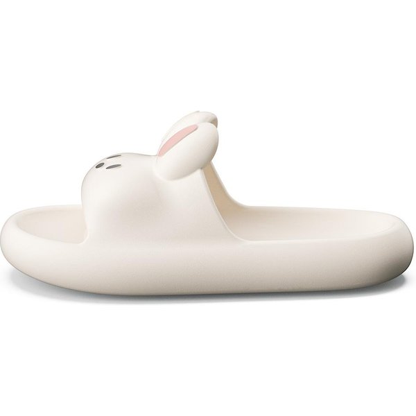 Bonitas Zapatillas Unisex De Conejo Antideslizantes De Ponerse FáCil Zapatillas De Interior CóModas Suaves Zapatillas Para El Hogar 36-37 White-image