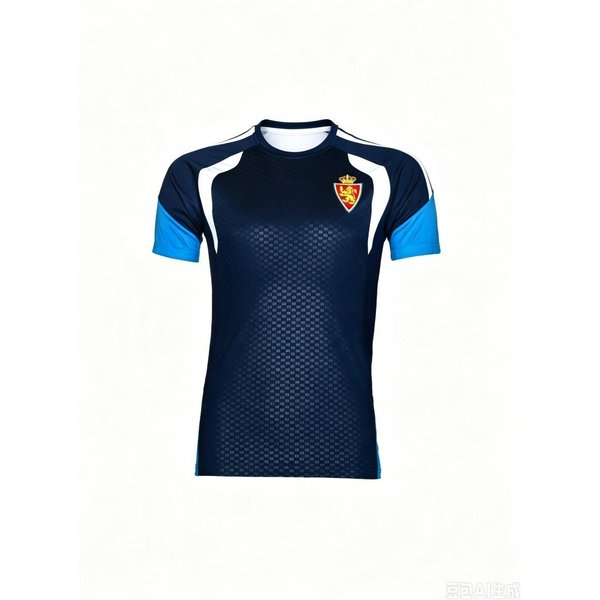 2026 Real Zaragoza Camiseta De FúTbol Impresa En 3D Para Hombre Verano Transpirable De Secado RáPido Manga Corta Ropa A Juego Familiar L-image