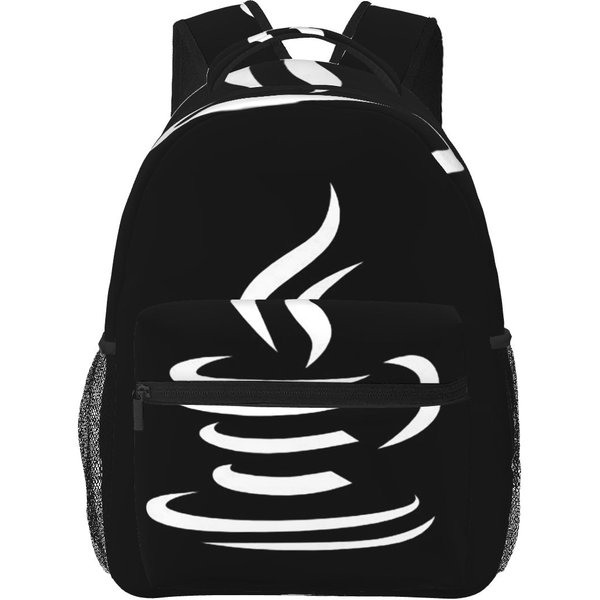 Mochila Divertida Con DiseñO Java Para Estudiantes NiñOs NiñAs Bolsa Para Libros Bolso Escolar Infantil Bolsos De Hombro Para PortáTil Para Hombres Mujeres One Size-image