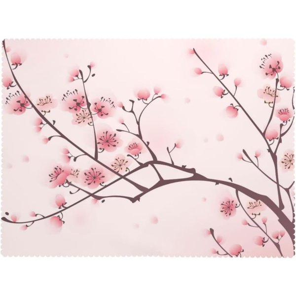 Mantel De Flores De Cerezo, Rama Floral Rosa ÁRbol Estilo JaponéS Primavera Flor De Cerezo En Flor Funda Lavable Para Cocina 140X200Cm-image