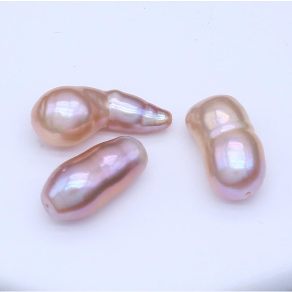 3 Sztuk DużO Naturalne PerłY SłOdkowodne Nieregularne LuźNe PerłY Koraliki Do Tworzenia BiżUterii Naszyjnik Diy Bransoletka Kolczyki Akcesoria 3Pcs/7-8Mm-image