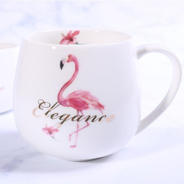 Kubek DużEj PojemnośCi KreskóWkowy Kubek Wysoka Wartość Kubek Na Wodę MałY Prezent Dla Dzieci Praktyczny Ceramiczny Kubek PamiąTka 400ML-image