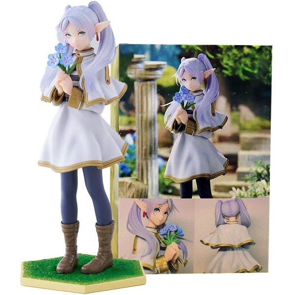 14Cm Frieren: Beyond Journey's End Figurka Anime Stopper Do Makaronu Frieren Figurka Akcji Luminasta Zestaw Figurek Frieren Model Gray-image