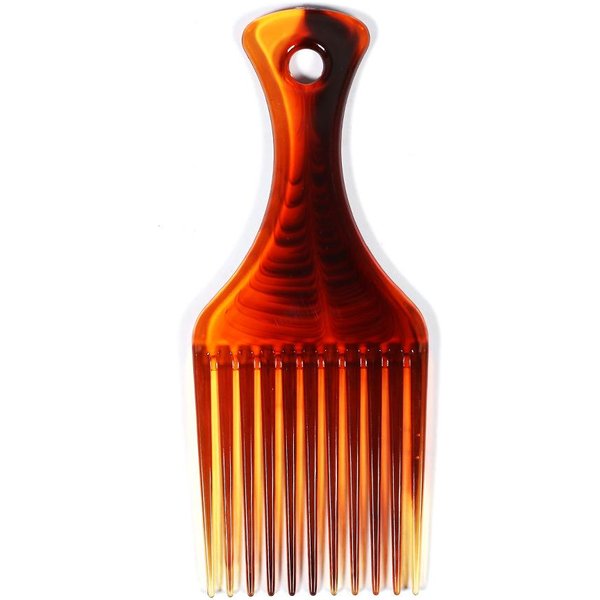 Peine De Dientes Anchos De PláStico Antienredos Para Cabello Rizado Afro Peine Para PeluqueríA Red-image