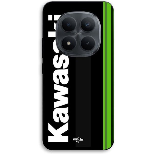 Funda De TeléFono - Maniacase - Xiaomi Redmi Note 15 Pro Plus 5G - Silicona Tpu - Negro - Motivo Kawasaki Moto Negro-image