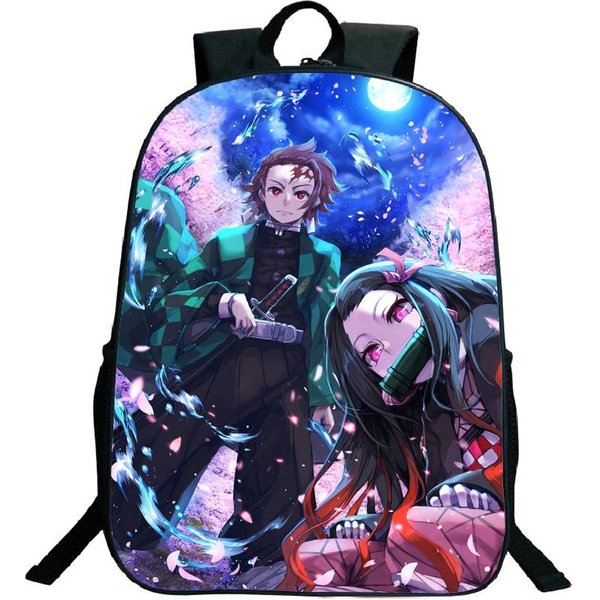 Mochila Anime Demon Slayer Kimetsu No Yaiba Tanjiro Nezuko Kamado Mochila Estudiantes NiñOs NiñAs NiñOs Bolsas Escolares Regalo 10-image