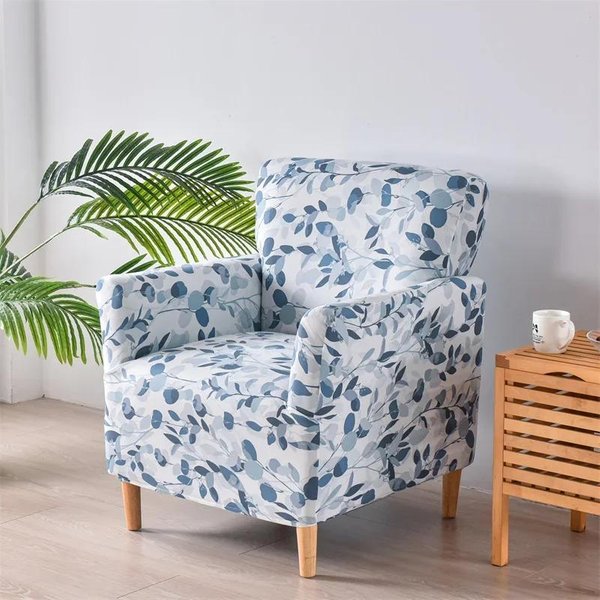 Funda EláStica Para SillóN De Club Estilo Pastoral, Fundas EláSticas Para SillóN De Spandex, Fundas Para Sofá De Un Solo Asiento Para Sala De Estudio, Mostrador De Bar El-image