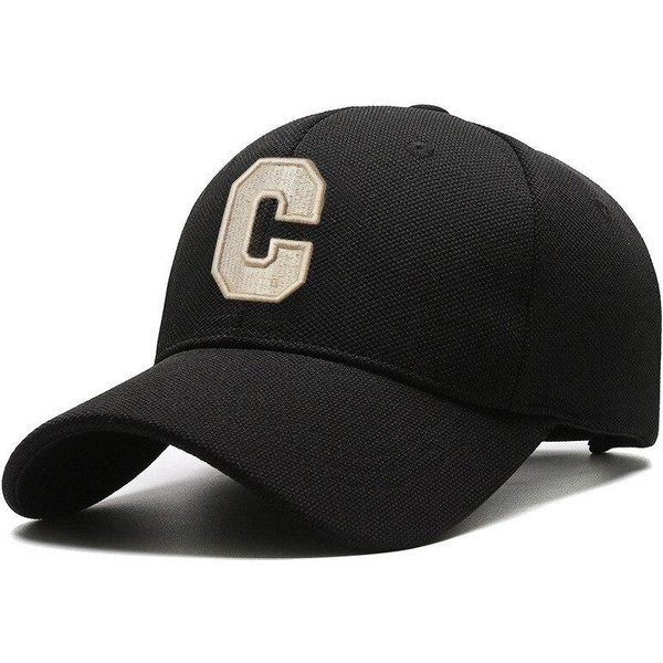 Gorra De BéIsbol Nueva Ins Letra C Sombrero De Mujer Primavera Verano VersióN Coreana Moda Simple VersáTil Alfabeto Estudiante Visera Adjustable-image