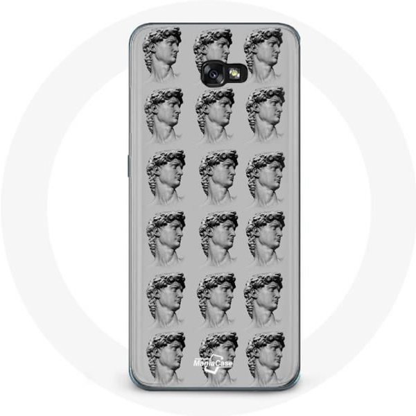 Coque Pour Samsung Galaxy A3 2016 Statue Fond Gris-image