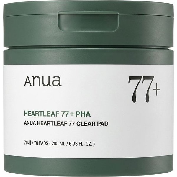 Anua Heartleaf 77 Clear Pad 70 + 10 Szt. | 80 PłAtkóW | KoreańSkie PłAtki TonizująCe Do Codziennej PielęGnacji SkóRy-image