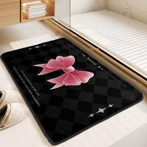 Imitacja Kaszmiru Mata łAzienkowa Na PodłOgę Toaleta Toaleta Drzwi Do Toalety ChłOnna Mata Pod Stopy Domowy Dywanik 60X90Cm23.6X35.4In-image