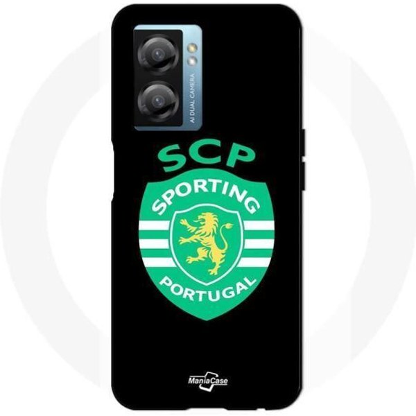 Coque Maniacase Pour Realme V23 Scp Sporting Portugal Fond Noir Negro-image