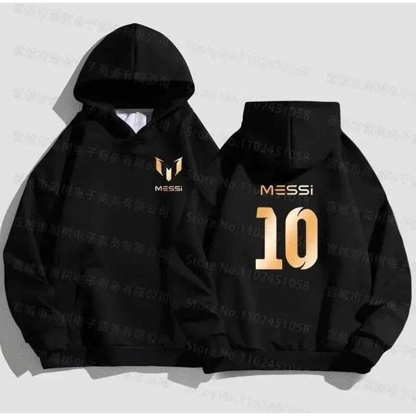 Sudadera Con Estampado De Messi Para Hombre Moda Sudadera Sencilla Holgada Streetwear XL-image