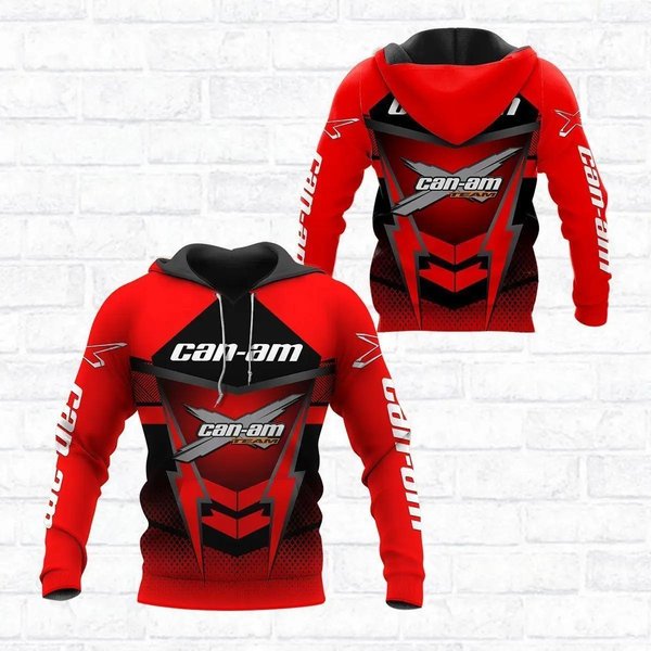 Brp Can-Am 3D Print Pullover Najnowszy SamochóD WyśCigowy Terenowy Unikalny MężCzyźNi/Kobiety Przytulne Harajuku Casual Streetwear Bluzy Z Kapturem Bluzy Z Kapturem XL Black-image