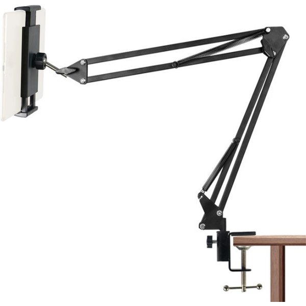 Soporte Para TeléFono Con Brazo De Escritorio, Flexible, Con Clip Ajustable, Para Mesita De Noche Negro-image