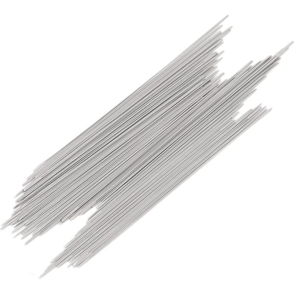 50PCS Agujas Para Abalorios De Ojo Grande Efectivas Estables De Acero Inoxidable Agujas Para Abalorios Bordado DIY White-image