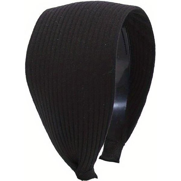 Diadema Antideslizante De Ala Ancha Aro Para El Pelo Para Mujer Diadema Sencilla Moda Temperamento Tocado Para Presionar El Pelo Gris-image