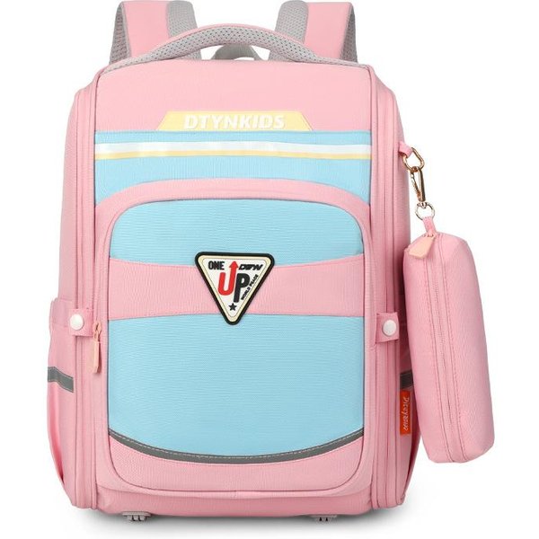Mochila Escolar Para NiñOs De Primaria Mochila Para NiñAs Mochila Impermeable Tela Oxford Ligera NiñAs 38*28*16Cm-image