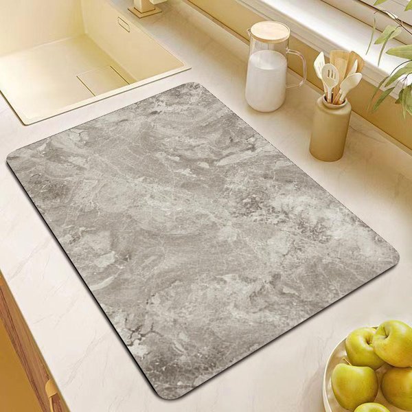 Mata DrenażOwa Na Blat Kuchenny Mata Absorpcyjna Pod Zlew Barowa Marmurkowa Mata Do Suszenia Miski I Naczyń Mata Pod Kubek Mata Izolacyjna 40*50CM-image
