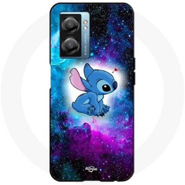 Coque Maniacase Pour Oppo A57 5G Stitch Ohana Espace Coloré-image