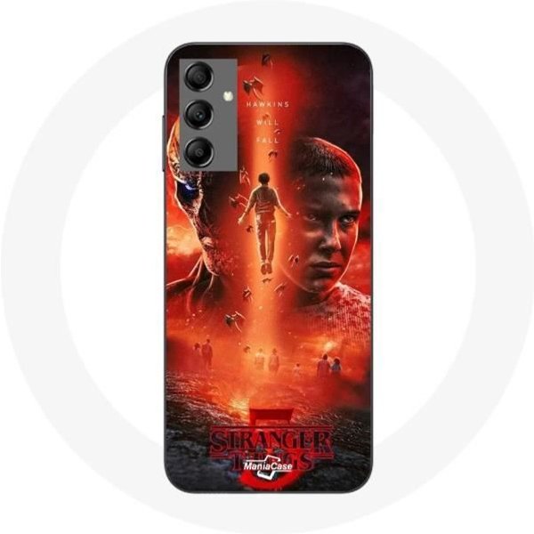 Funda - Maniacase - Samsung Galaxy A14 4G - Flexible - Negro - Stranger Things Temporada 5-image