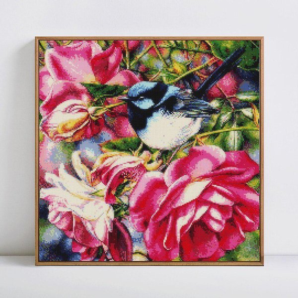 5D DIY Diamante Pintura PáJaro Pantalla Completa Diamante Mosaico Bordado Venta ImáGenes 30X30Cm-image