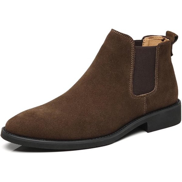 MęSkie Buty Typu Chelsea Brytyjskie Codzienne MęSkie SkóRzane Buty MęSkie Buty Motocyklowe MęSkie Buty 43-image