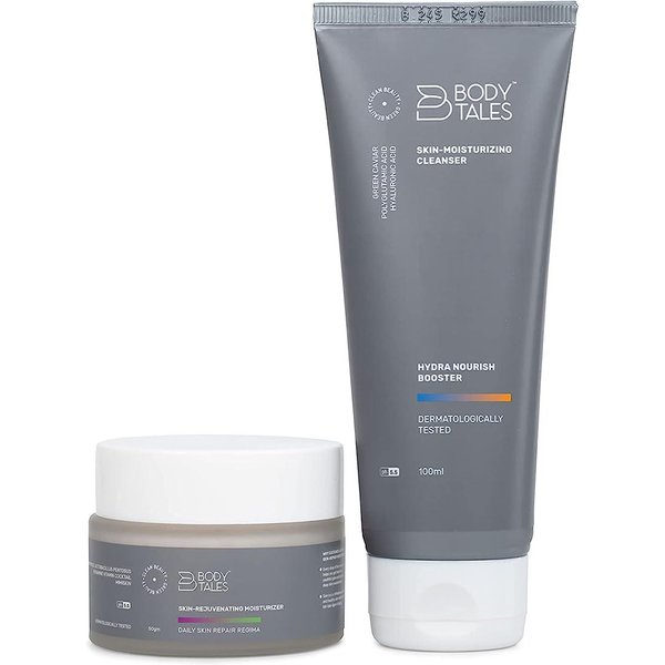 Limpiador Humectante Para La Piel Bodytales Y Humectante Rejuvenecedor De La Piel (Juego De 2) 100 Ml+50 G Puro-image