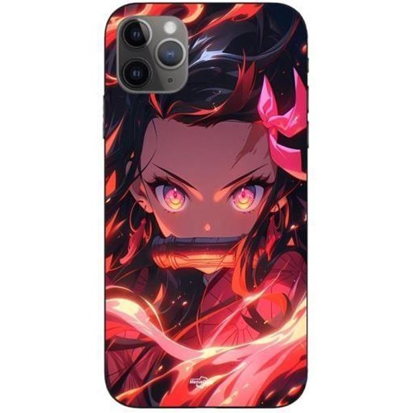 Funda - Maniacase - Iphone 11 Pro Max - Demon Slayer Nezuko - Flexible - Negro-image
