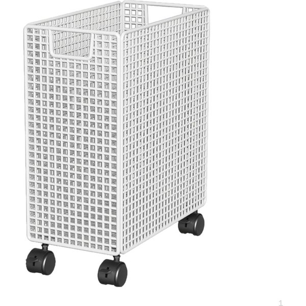 Cesta De Almacenamiento Rodante Para Esterilla De Yoga LavanderíA Con Ruedas Carro Estante Para Gimnasio En Casa Para La Universidad-image