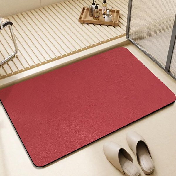Alfombrilla Antideslizante Para BañO Alfombrilla Absorbente De Secado RáPido De Tierra De Diatomeas Para Pies Alfombrilla Para Puerta De Inodoro Mejora De Tela 30*40CM-image