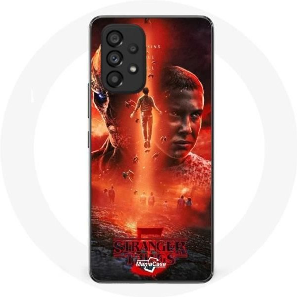 Funda - Maniacase - Samsung Galaxy A53 5G - Flexible - Negra - Stranger Things Temporada 5-image