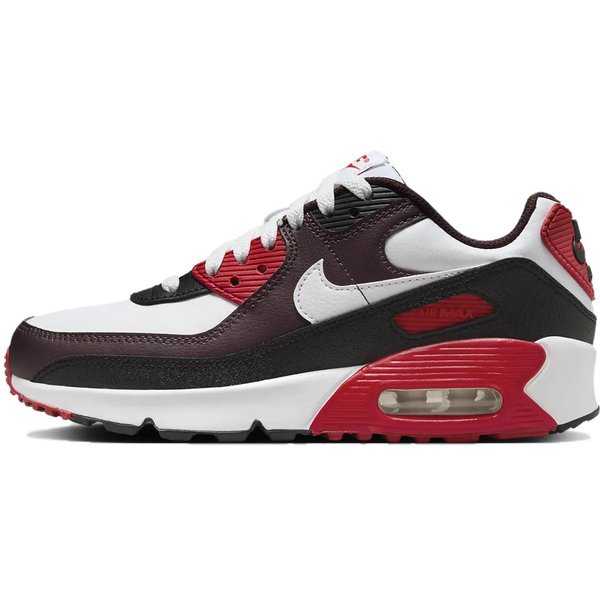 Zapatillas Nike Air Max 90 GS Burgundy Crush University Red Para NiñOs Negro Blanco HF6358-600 38.5 Black-image