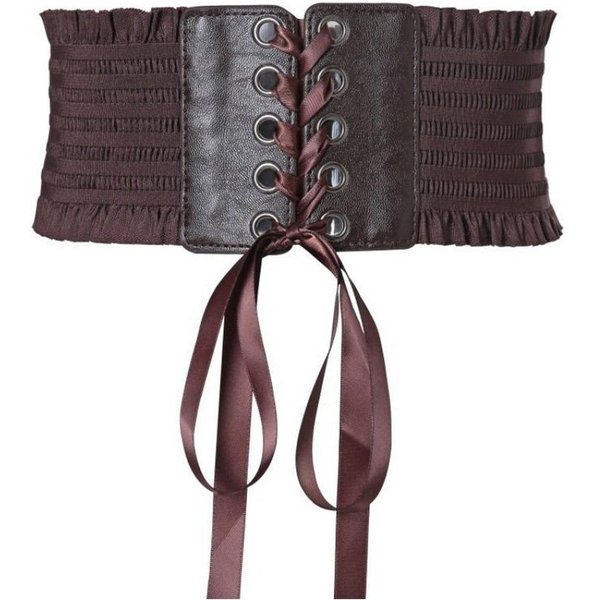 CinturóN De Cintura Corsé Ancho Premium Correa EláStica De Cuero PU Banda EláStica Decorativa DIY Bandas EláSticas De Seda EláStica Para Faldas Vestido Top Ropa Black-image