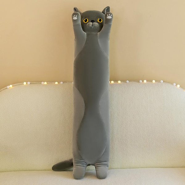 MuñEca De Almohada De Isla De Gato, Juguete De Peluche, MuñEca De Gato Larga, MuñEca De Trapo Para Dormir, Regalo De CumpleañOs 110Cm-image