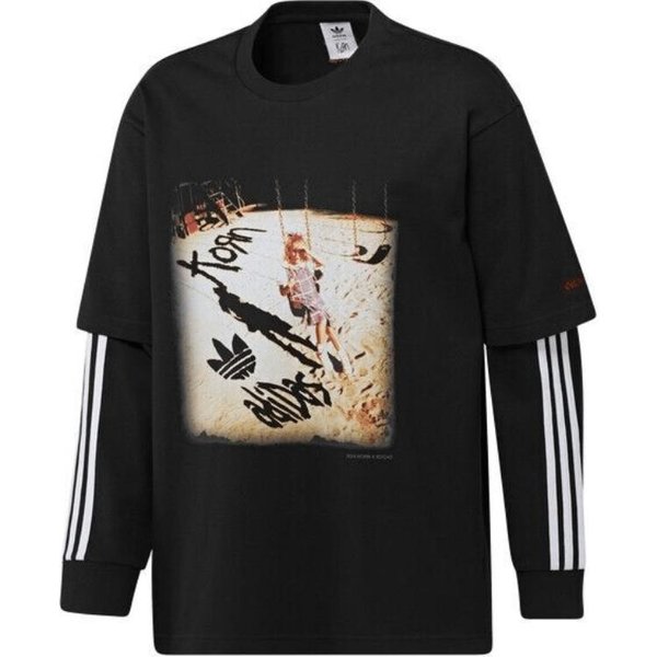 Camiseta Adidas Originals X Korn Para Hombre Negra S White-image