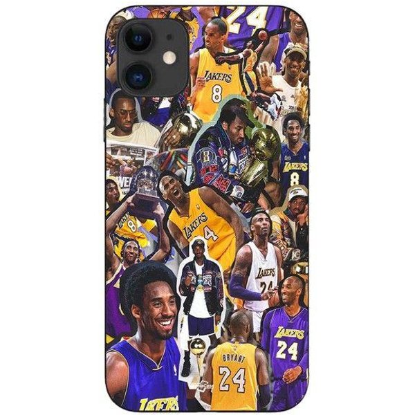 Funda De TeléFono - Maniacase - Iphone 12 - Kobe Bryant - Silicona - Flexible Negro-image