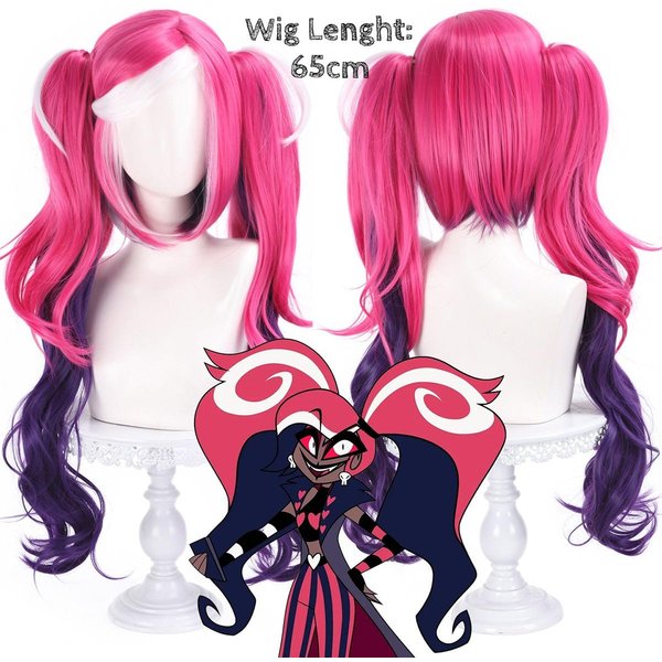 Anime Hazbin Charlie Morningstar Peruka Cosplay Dla DorosłYch Kobiet DziewcząT Odporna Na CiepłO Syntetyczna DłUgie Jasne WłOsy Halloweenowy Kostium Rekwizyt Pink-image