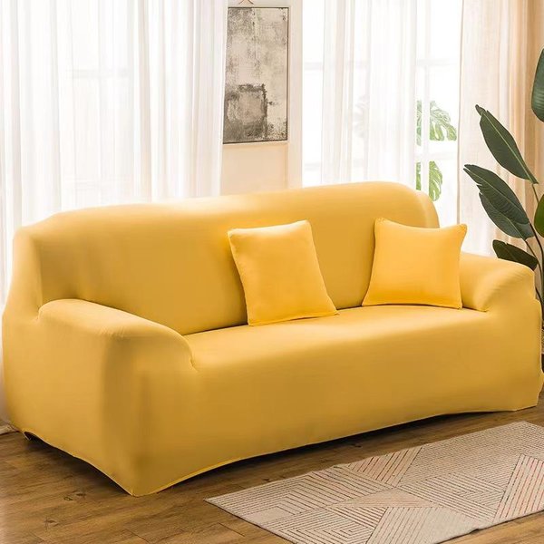 Funda De Sofá EláStica SóLida, Funda De 1/2/3/4 Plazas Para Sofá, SillóN, Funda De Sofá Esquinero En Forma De L, Funda Para Sala De Estar 1-Seat 90-140Cm-image