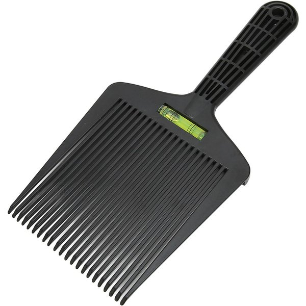 Peine GuíA De Punta Plana Para Hombre Dientes Suavizantes Peine Para Cortar El Pelo De Barbero Herramienta Para Peinado Para SalóN De PeluqueríA Negro-image