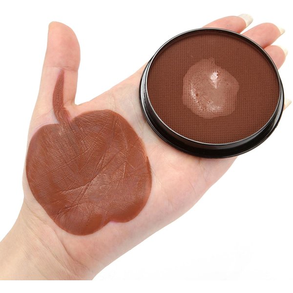 Pintura Facial Y Corporal Maquillaje A Base De Agua Pintura Pigmento Seguro No TóXico Pintura Facial HipoalergéNica FáCil MarróN-image