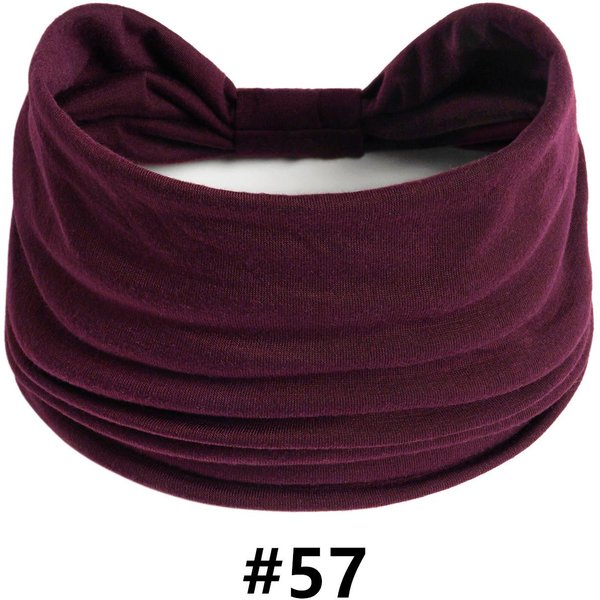 Diademas Para Mujer AlgodóN Ancho Diadema Yoga Entrenamiento Bandas Para El Cabello EláSticas Deportivas Bandas Para La Cabeza Turbante PañUelo Vendaje Accesorios Para El Cabello Black-image
