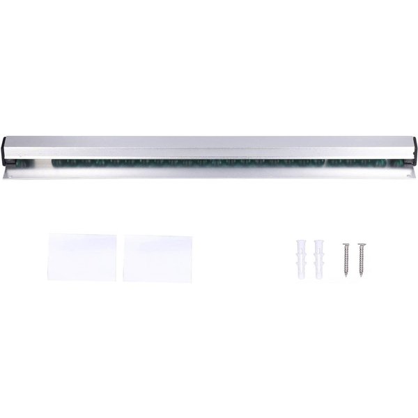 Estante De Tickets De AleacióN De Aluminio Montado En Pared Estante Deslizante Para Cheques Estante Portapapeles De Pedidos De Cocina Para Length 45Cm / 17.7In-image