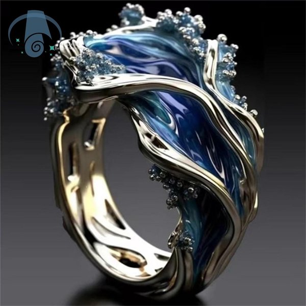 Anillo Abierto De Moda Para Mujer Ajustable Circonita CúBica PedreríA JoyeríA Para Fiesta Creativo ÚNico Hecho A Mano Idea De Regalo Para Ella Diario 6 Gray-image