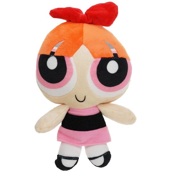 Kawaii Anime BłYskawica I Dziewczyny Seria 25Cm MięKka Pluszowa Zabawka KreskóWka Urocza Postać Blossom Kreatywność Wykwintna Pluszowa Zabawka 25Cm Black-image