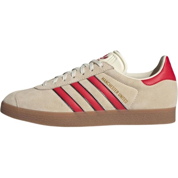 Manchester United X Adidas Gazelle Pack ÍConos Terrace Zapatillas De Hombre Crema Blanco Crema Mufc-Rojo JS3040 44 Beige-image