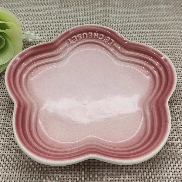 5,5 Cala MałY Talerzyk Z Kwiatem śLiwy Francuski ChłOdny Kolor Talerz Na Ciasto Deserowy Ceramiczna Zastawa StołOwa Pet Stopniowy Kolec Talerz Kostny Zastawa StołOwa 5.5 Inch White-image