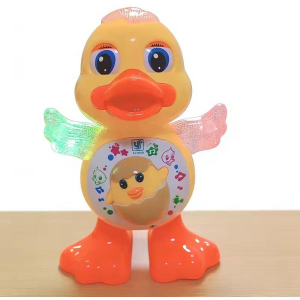 Juguete Divertido De Pato BailaríN EléCtrico Pato Interactivo MáQuina De MúSica Bailarina Pato Con Luces Intermitentes Educativo Temprano Para BebéS NiñOs-image