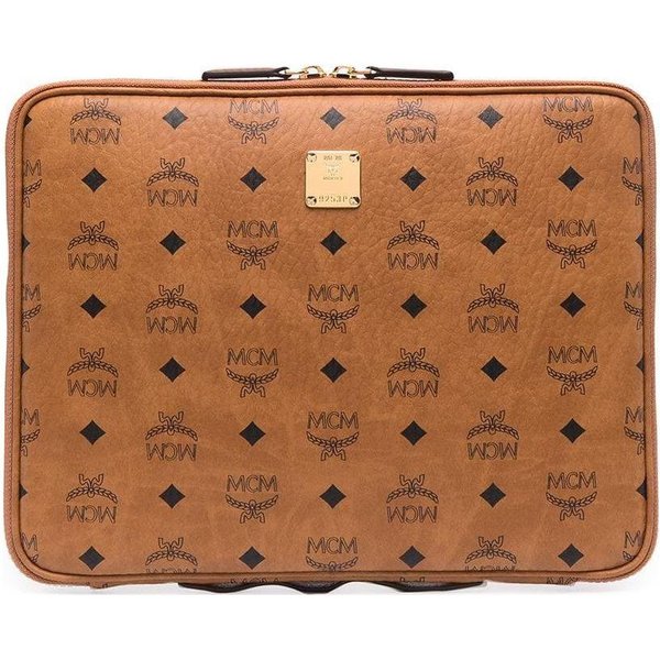 MCM Aren ZapięCie Na Zamek BłYskawiczny KopertóWka Ze Sztucznej SkóRy ŚRednia KopertóWka Unisex BrąZowa Koniakowa MXEAAVI03CO001 Basic Set (Bag+Dust Bag)-image